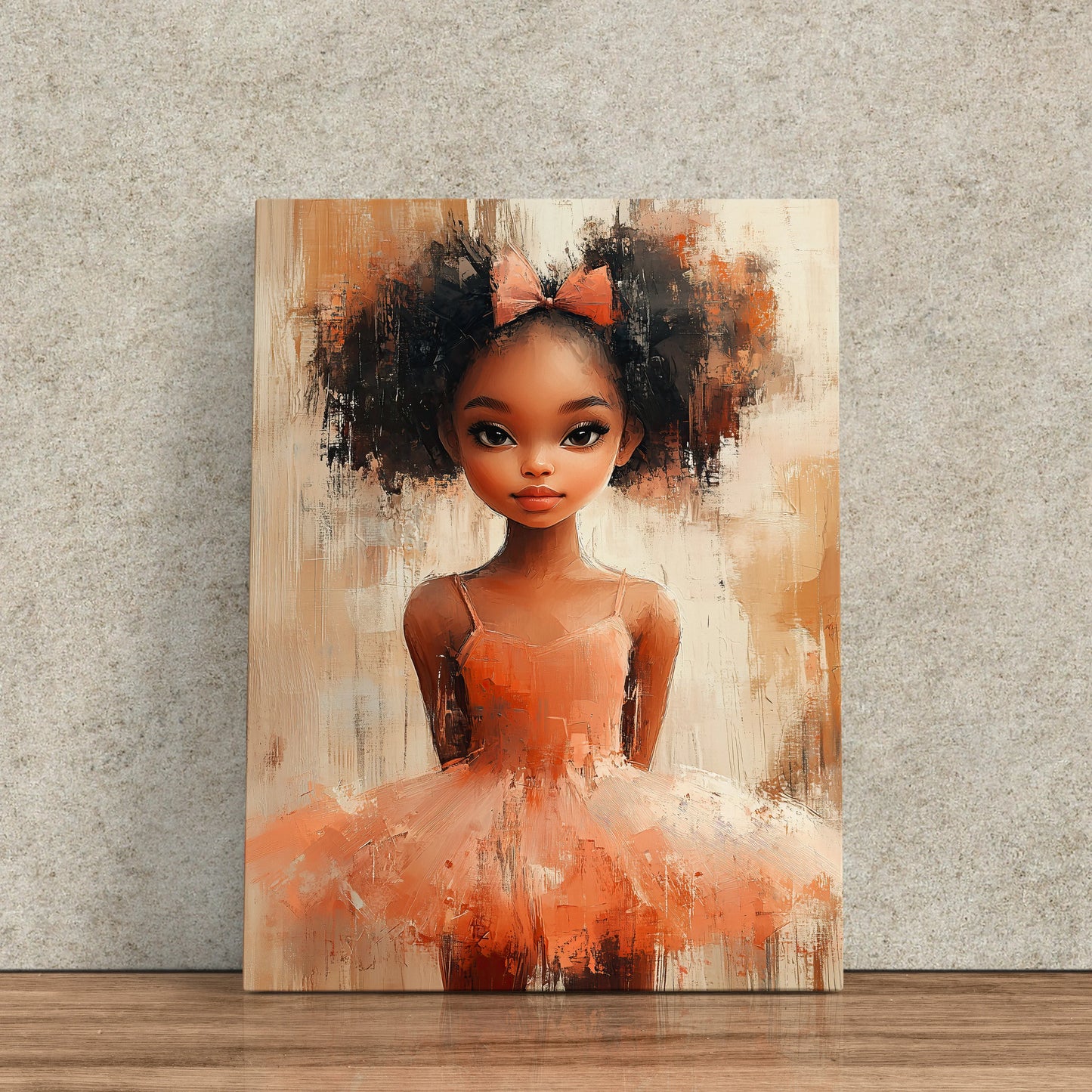 Poised in Peach