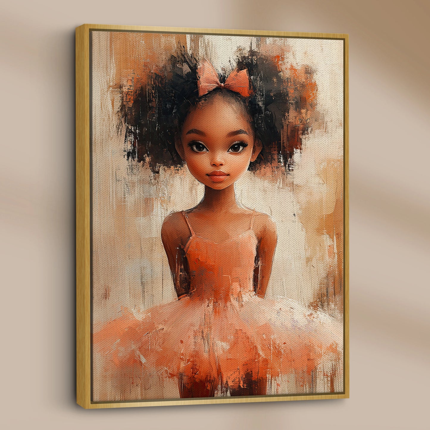 Poised in Peach
